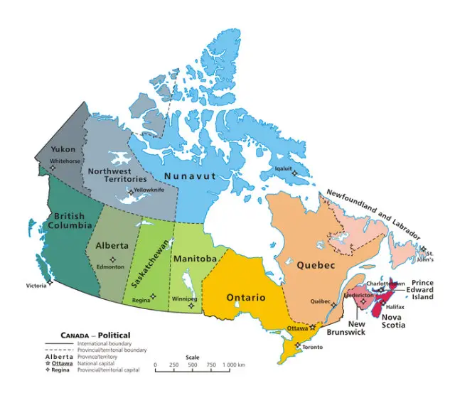 mapa-politico-de-canada