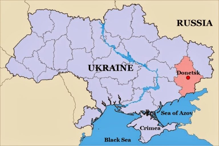 Mapa De Rusia Y Ucrania