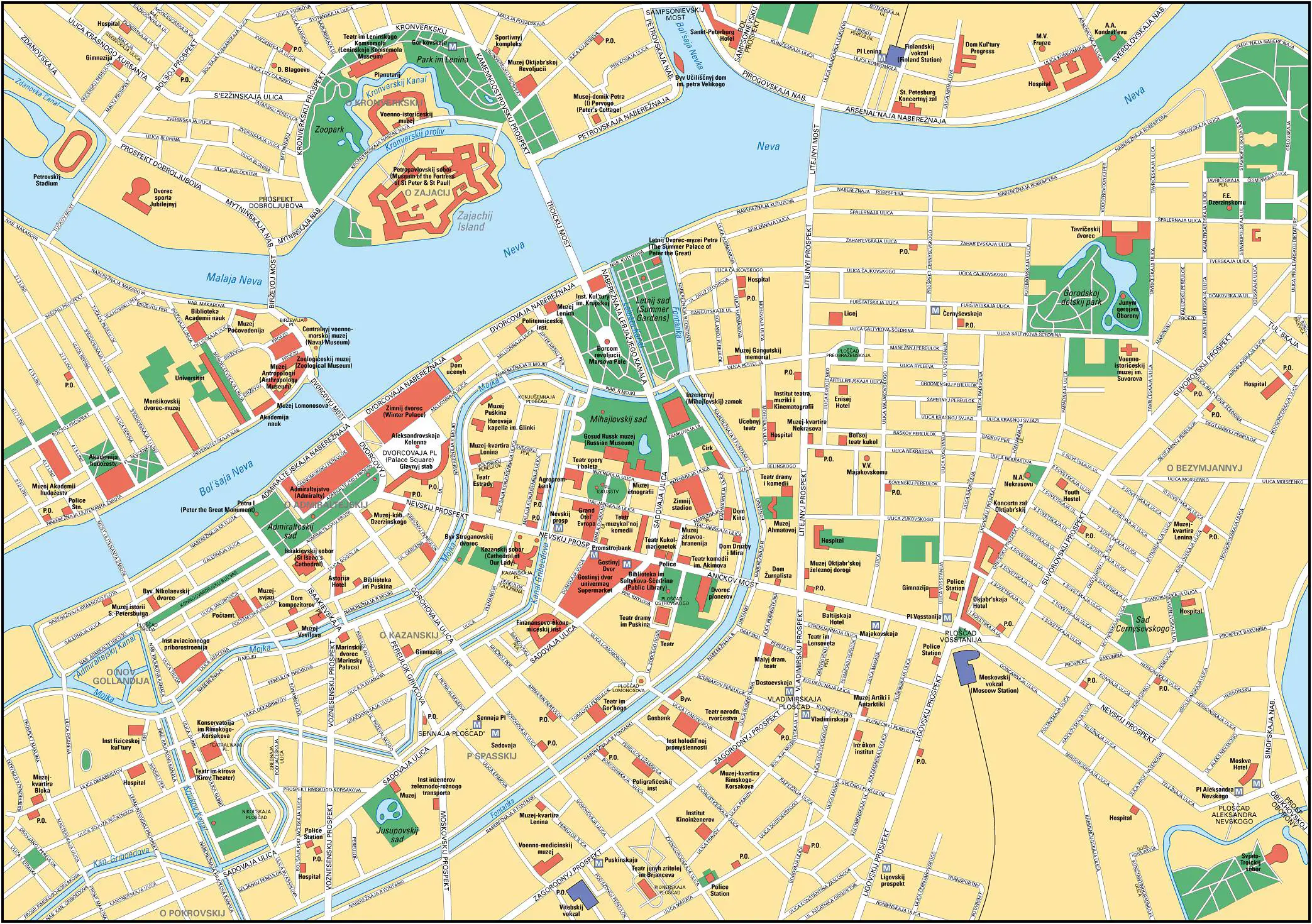 Mapas de San Petersburgo