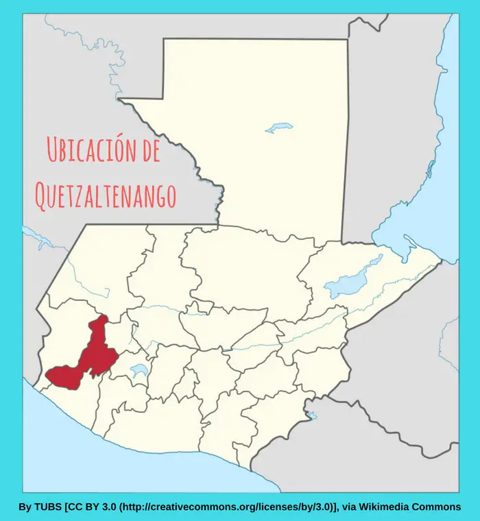 ubicacion de Quetzaltenango Guatemala