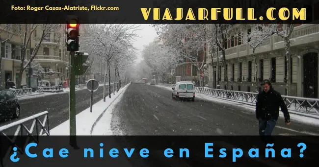 Cae nieve en España
