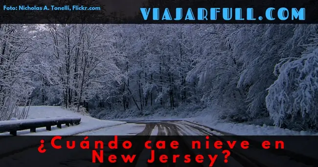Cuándo cae nieve en New Jersey