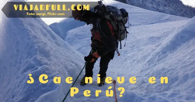 Cae nieve en Peru