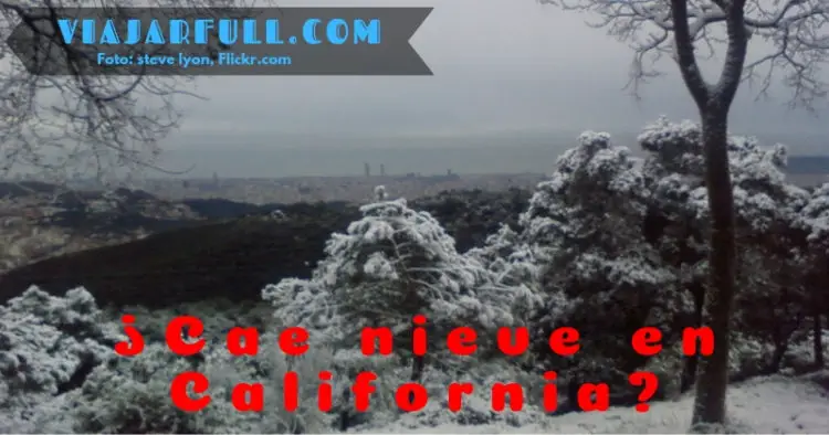 En California cae nieve