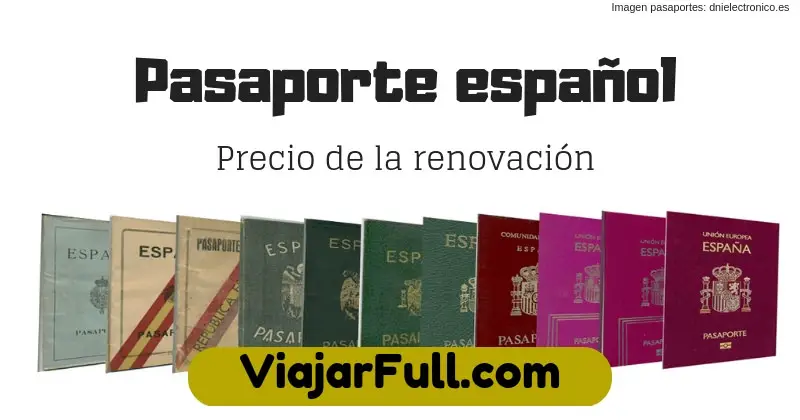 pasaporte-español-precio-renovacion
