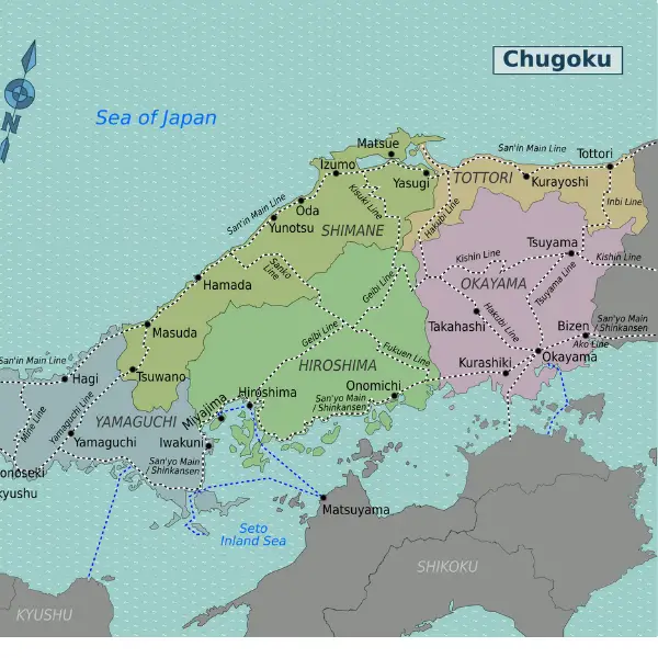 chugoku mapa
