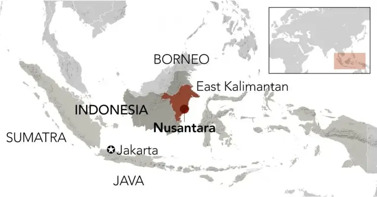 nusantara ubicacion capital de indonesia